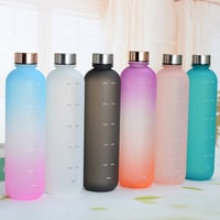 1L Outdoor Water Cup Large-Capacity Sports Water Bottle With Time Marker