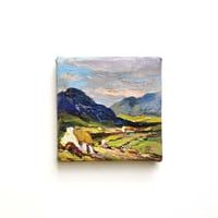 Image 1 of John T Bannon Miniature Oil Painting - Irish Landscape viii