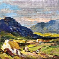 Image 2 of John T Bannon Miniature Oil Painting - Irish Landscape viii