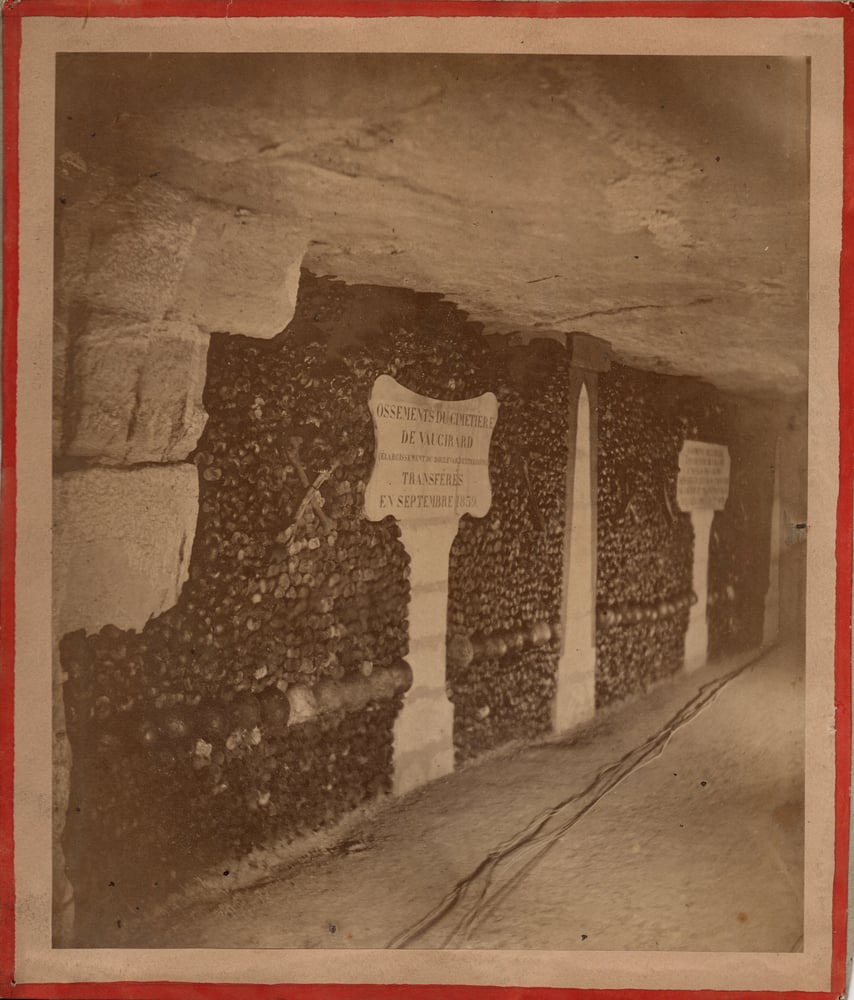 Image of Félix Nadar: Catacombes de Paris, Façade 5, ca. 1862