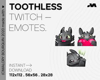 Toothless emotes