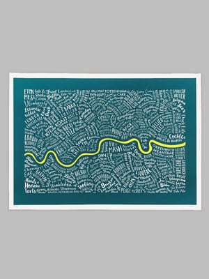 Image of London Typographic Food Map