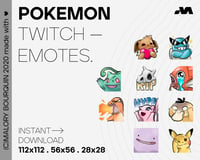 Pokemon 1rst Gen emotes