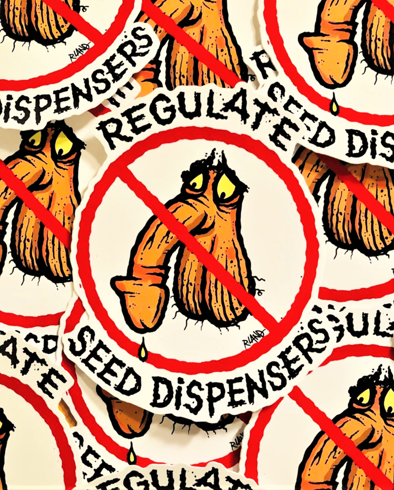 Jumbo Seed dispenser UV sticker (3pack!)