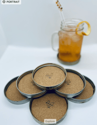 Upcycled Drink Coasters