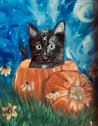 Image 1 of FALL KITTEN PAINTING & PRODUCTS