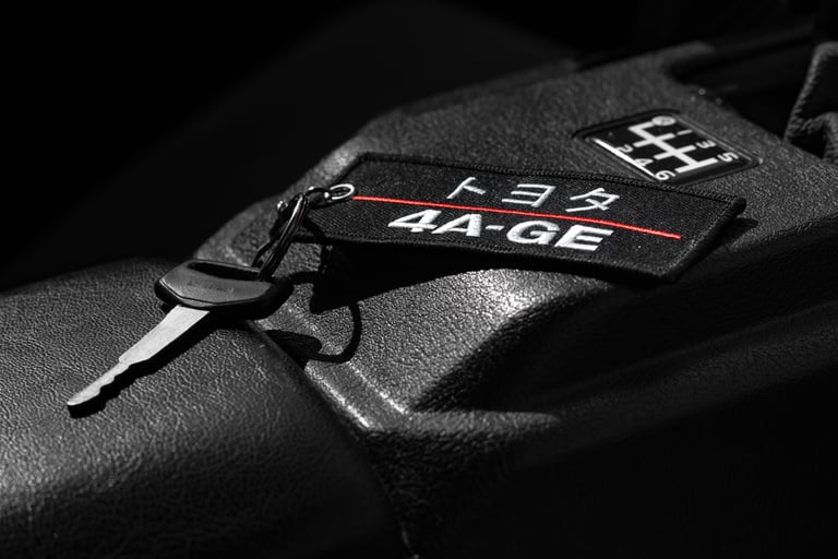 4AGE Jet Tag Keychain Image 4