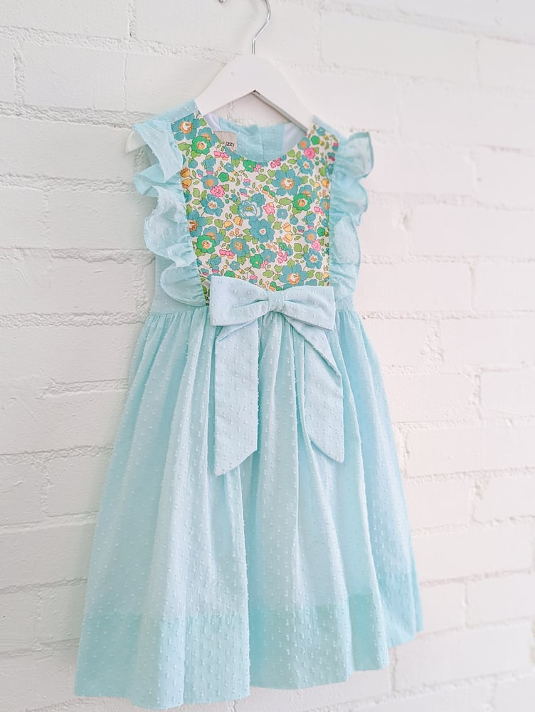 Image of Liberty Blue Plumetti Dress