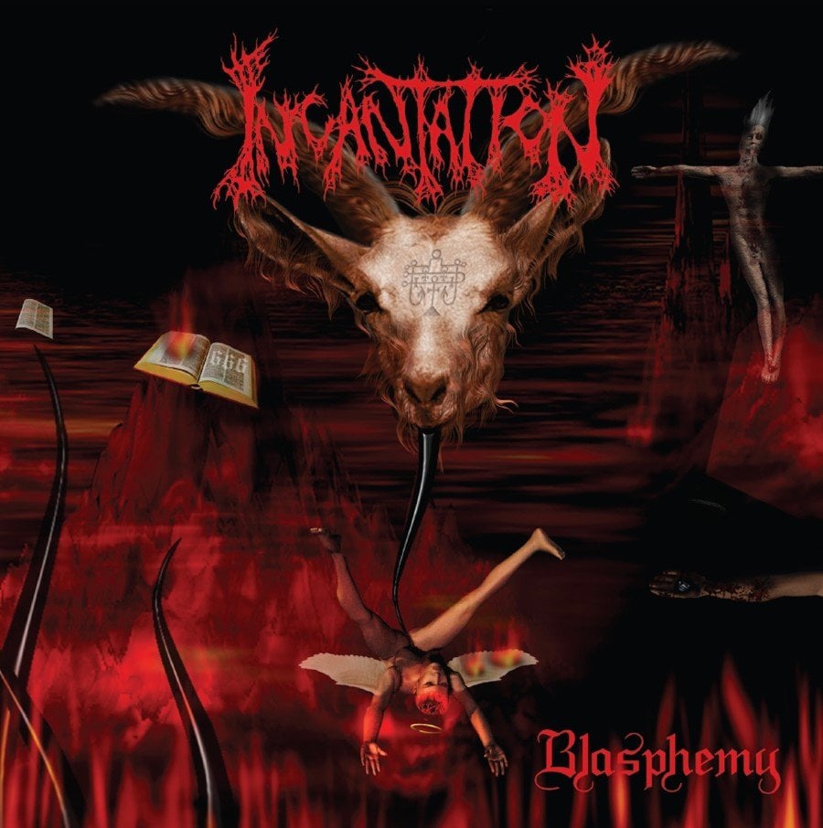 INCANTATION - BLASPHEMY (RED BONE SWIRL VINYL) NEW VARIANT !!!