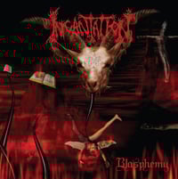 Image 2 of INCANTATION - BLASPHEMY (RED BONE SWIRL VINYL) 