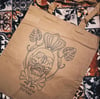 Gold Leaf Tote Bag - Tan