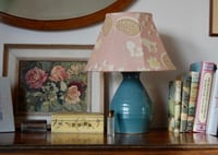 Image 1 of Pink Grapes By Duncan Grant Fabric Lampshade 12 inch
