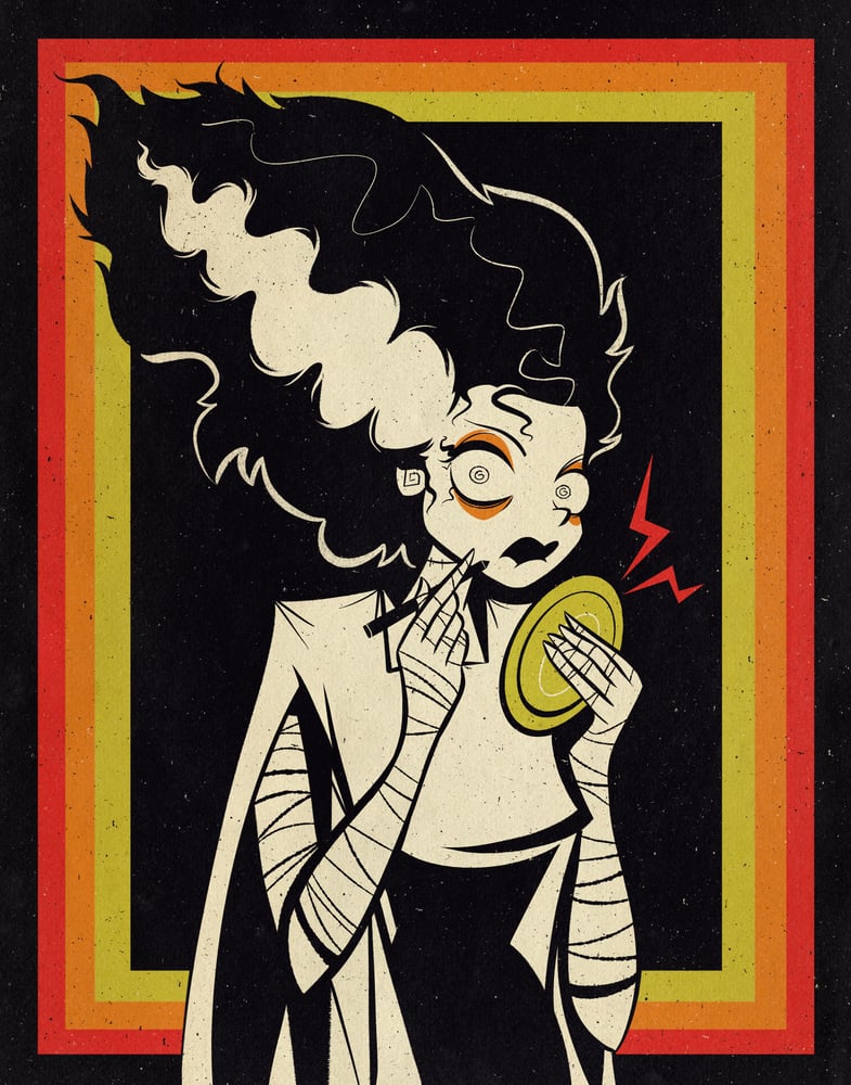 Image of bride of frankenstein // 11 x 14 print