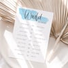 Baby Shower Games - Would She Rather Game Blue Swash