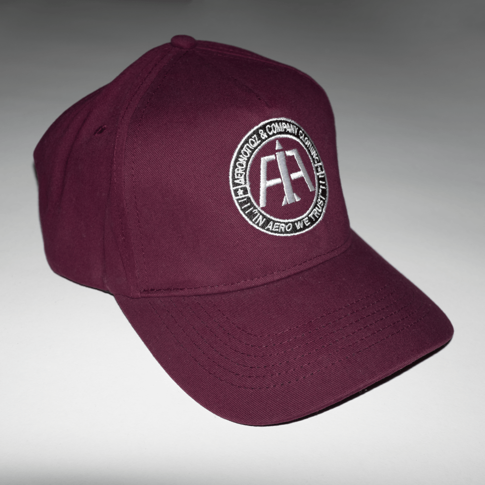 Maroon Aero Logo Dad Hat