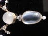 EDWARDIAN 15CT 18CT NATURAL LARGE MOONSTONE PEARL DIAMOND LAVALIERE NECKLACE