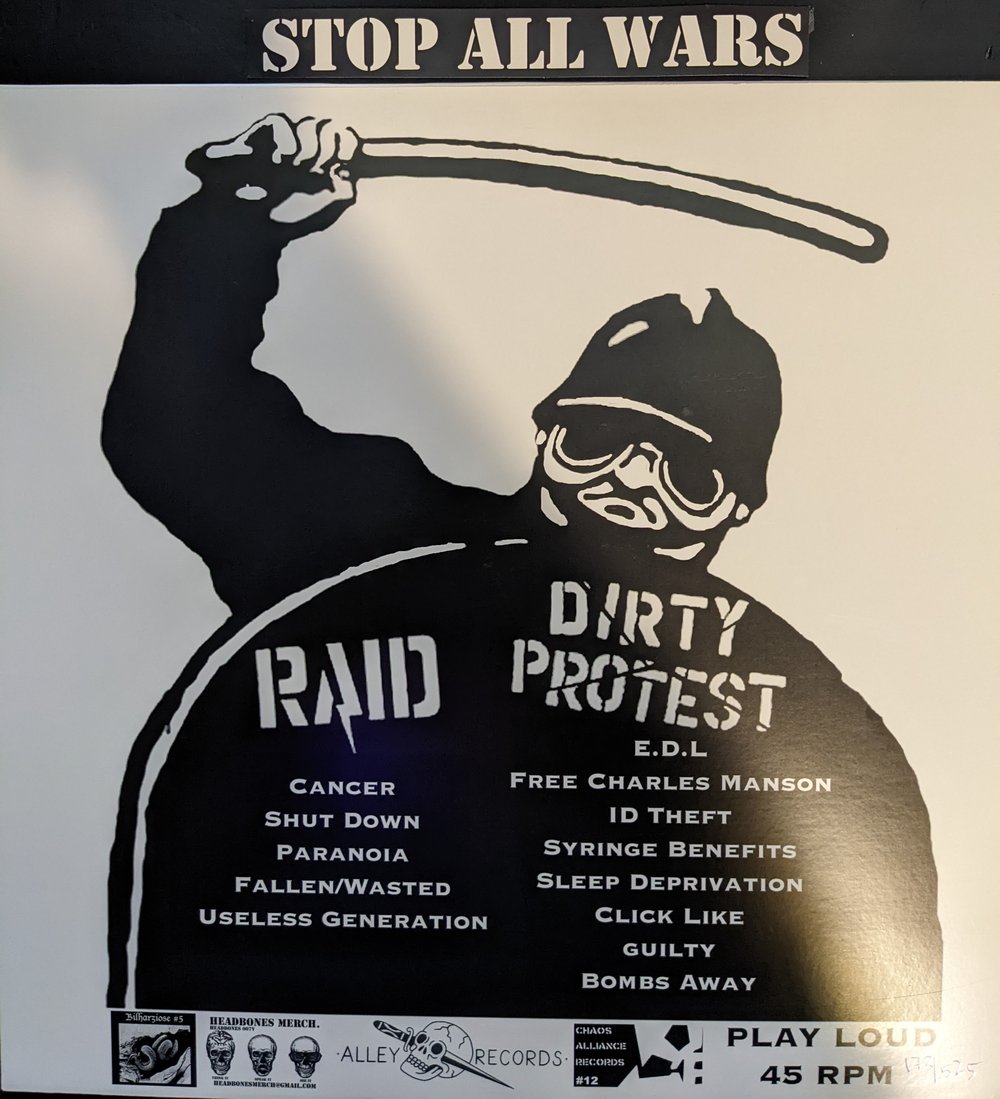 Raid / Dirty Protest  12" SPLIT