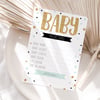Baby Shower Games - Prediction & Advice Cards Mint Polka Dot
