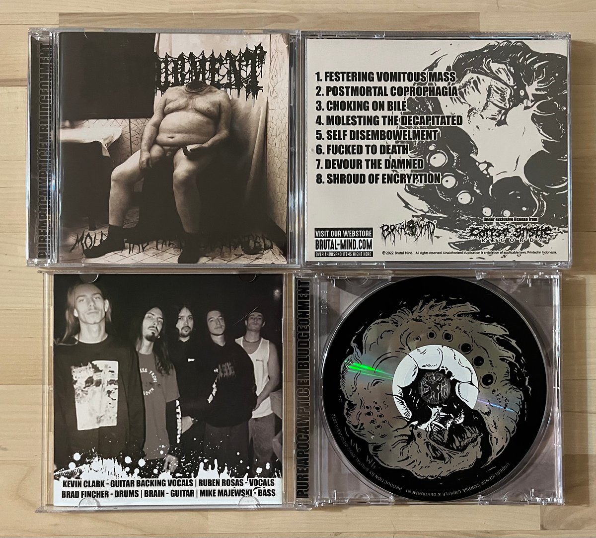 Fat Tub Of Lard Records Side Store — Official Devourment Molesting The Decapitated Album Cd