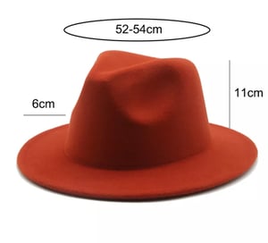 Image of Kids Fedora Solid Colors (52-54)cm