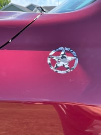 Image 1 of Distressed Patriotic Military Army Star Vinyl Decal 