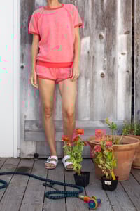 Image 1 of Reverse Fleece Short Tomato