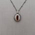 Sterling Silver Dendritic Agate Feather Necklace Image 2