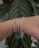 Silver Stacking Bangles