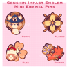 [LAST CHANCE] Genshin Impact Emblem Mini Enamel Pins Vol 2