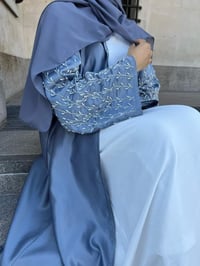 Image 2 of Aira dark grey abaya