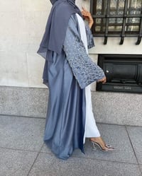 Image 3 of Aira dark grey abaya