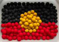 Image 5 of Pride 🖤💛❤️ Felt Balls