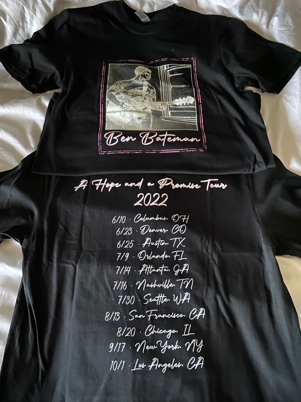 Image of (w/ shipping) A Hope and a Promise 2022 Tour Shirt (w/ shipping)