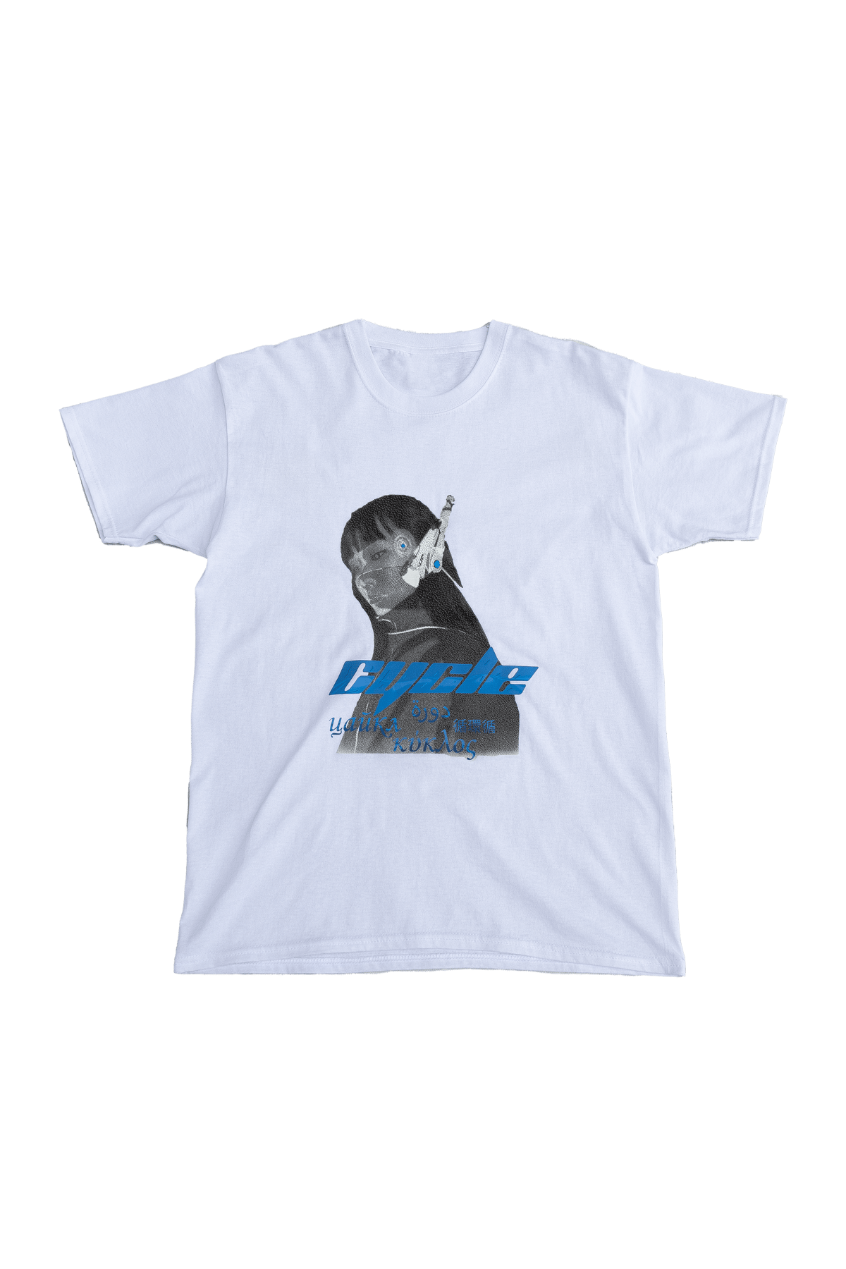 Image of WHITE BLUE TEE