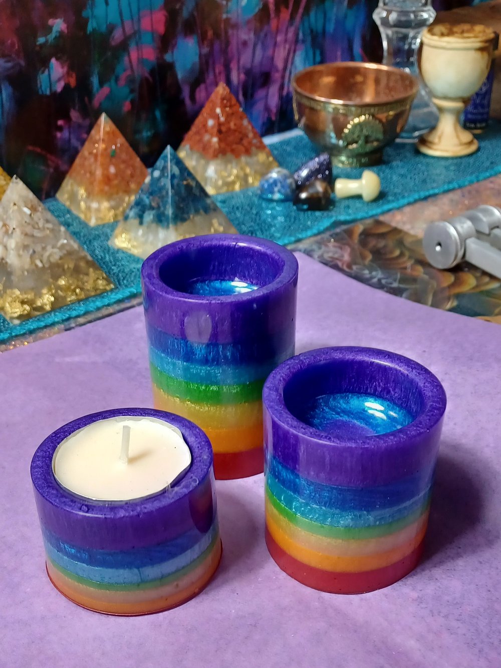 Image of "Chakra" rainbow meditation set