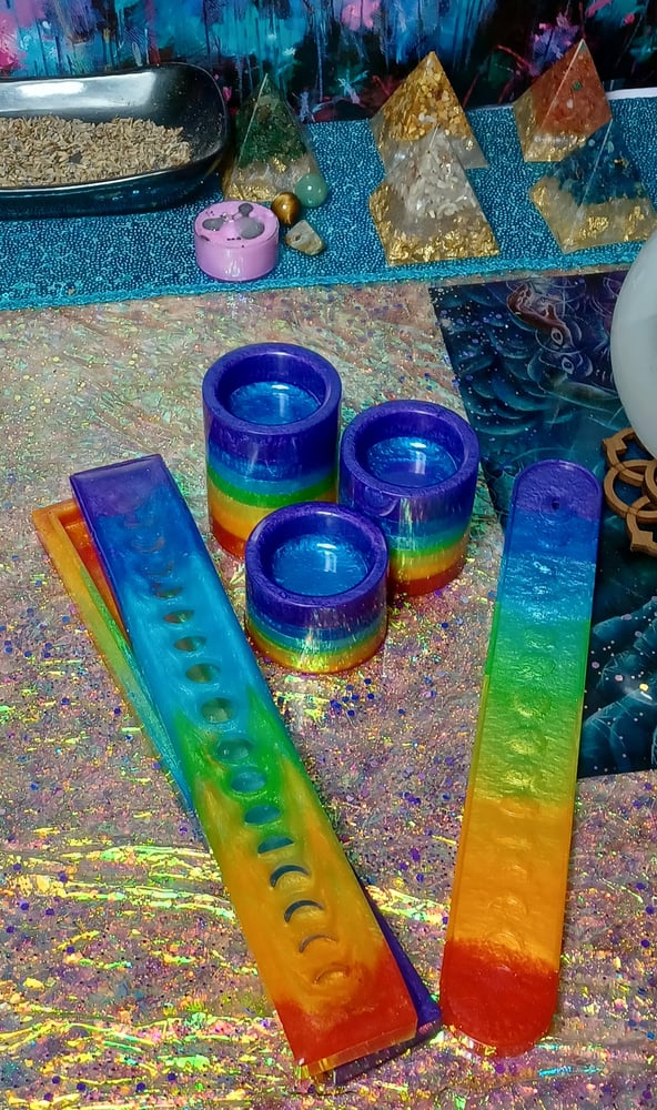 Image of "Chakra" rainbow meditation set