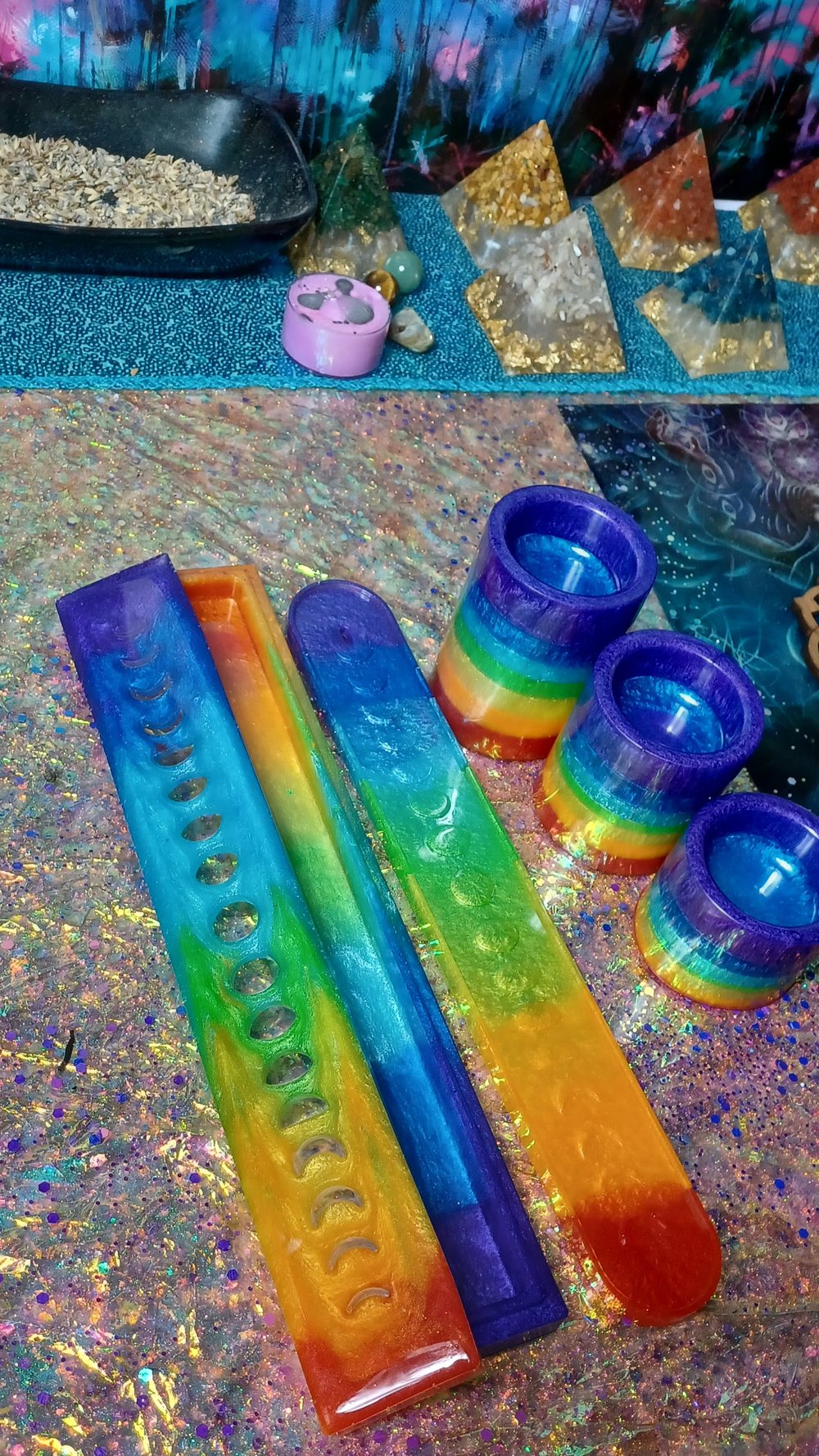 Image of "Chakra" rainbow meditation set