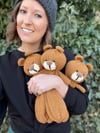 Knit Bear Lovey  (Made to Order)