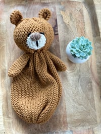 Image 2 of Knit Bear Lovey  (Made to Order)