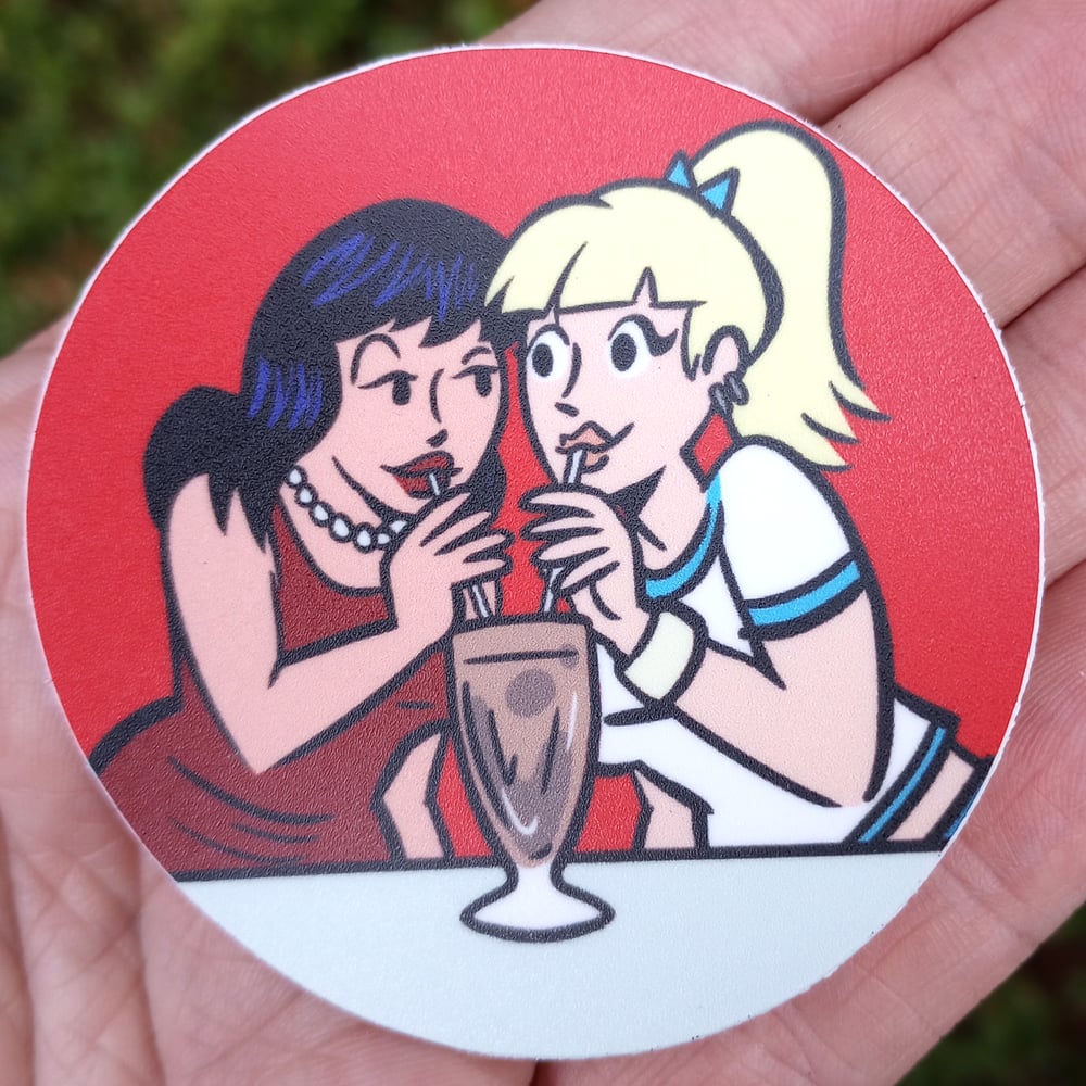 Image of Two on a Soda Sticker
