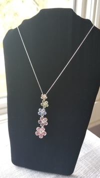 Cascading Flower Pendant Necklace