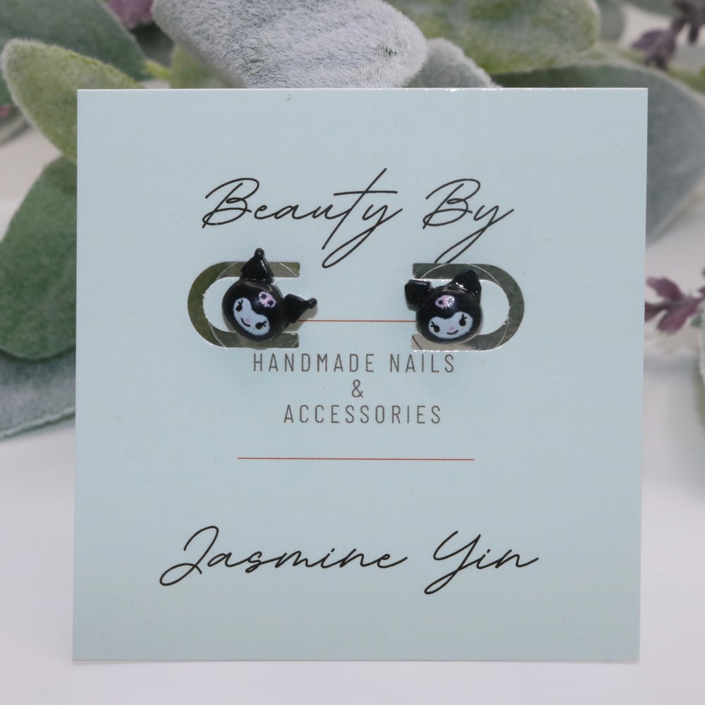 Image of Kuromi Stud Earrings