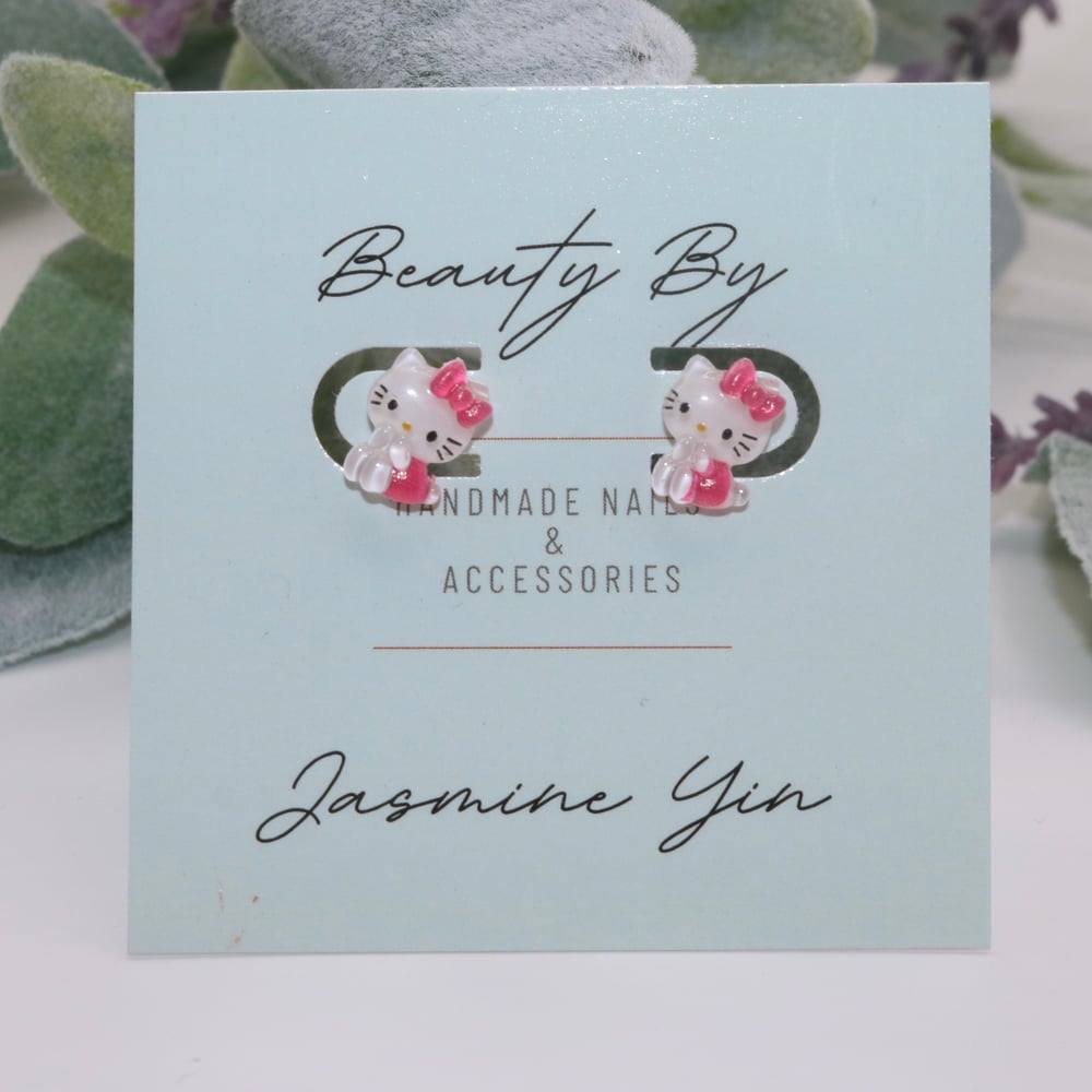 Image of Hello Kitty Stud Earrings
