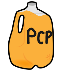 WKUK Gallon of PCP Sticker