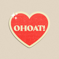 VINTAGE OHOAT HEART (GLITTER)