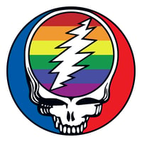 Gay Pride - Grateful Dead Style Stealie Sticker