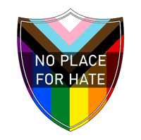 No Place For Hate - Gay Pride Sticker