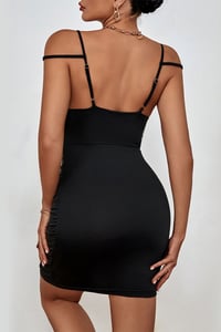 Image 5 of Women Black Sleeveless Sexy Summer Mini Dress