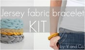 Image of jersey fabric bracelet kit