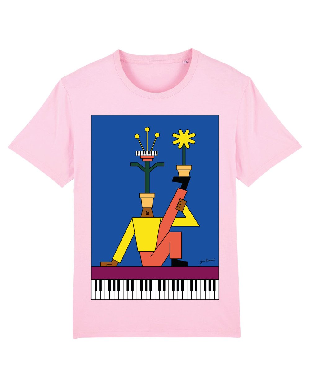 Image of Tee-shirt Piano rose UNISEXE